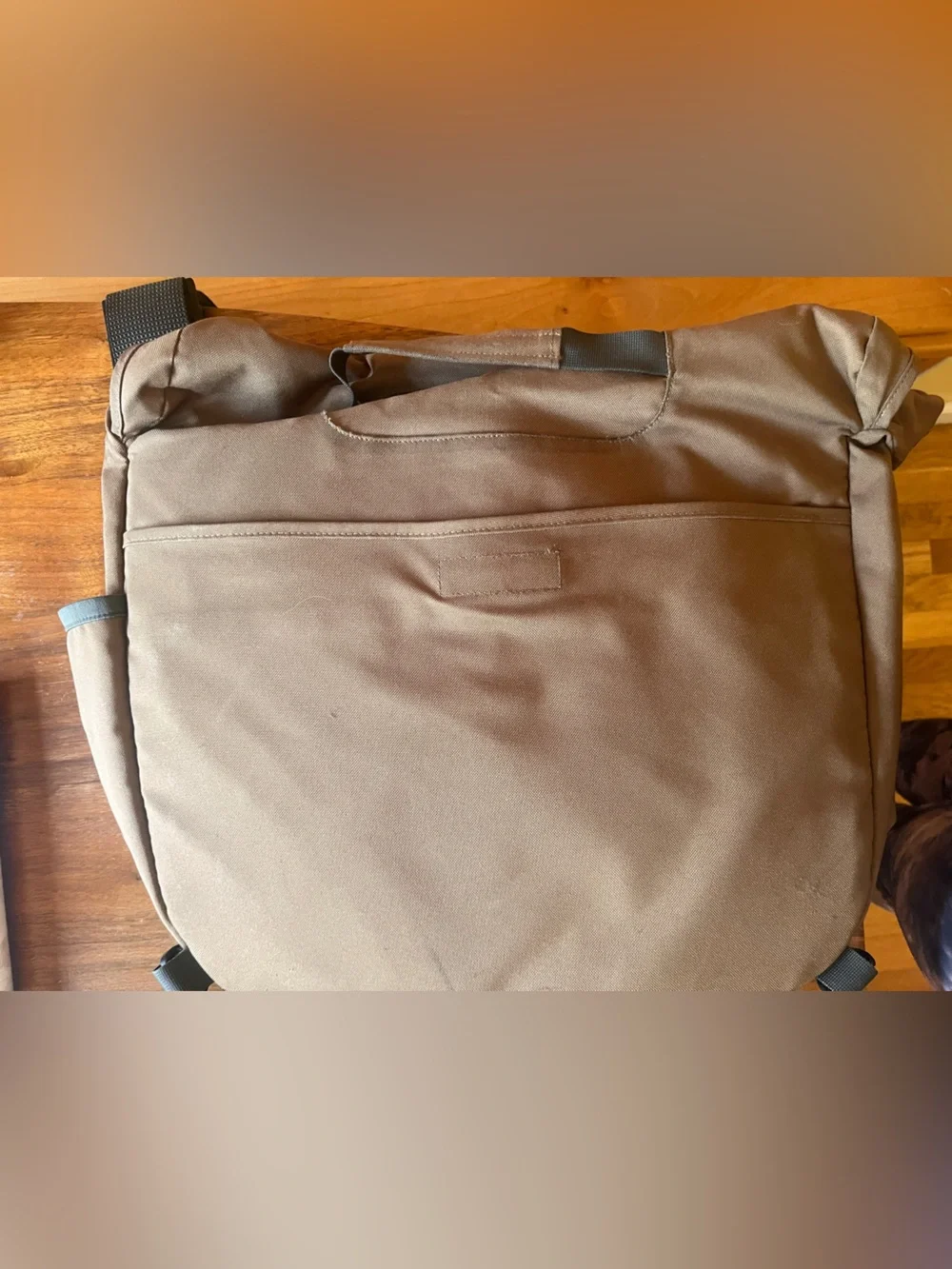 Patagonia Brown Messenger Bag with Tan Trim - Men's Shoulder Satchel